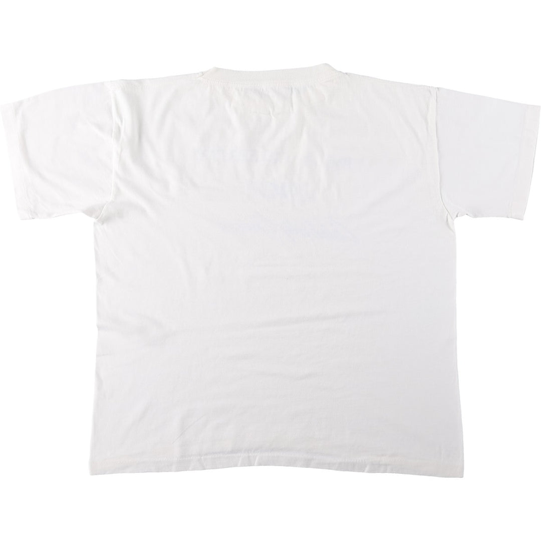 90'S Vintage Printed T-Shirt, Men's XL cotton white type Vintage Second Hand