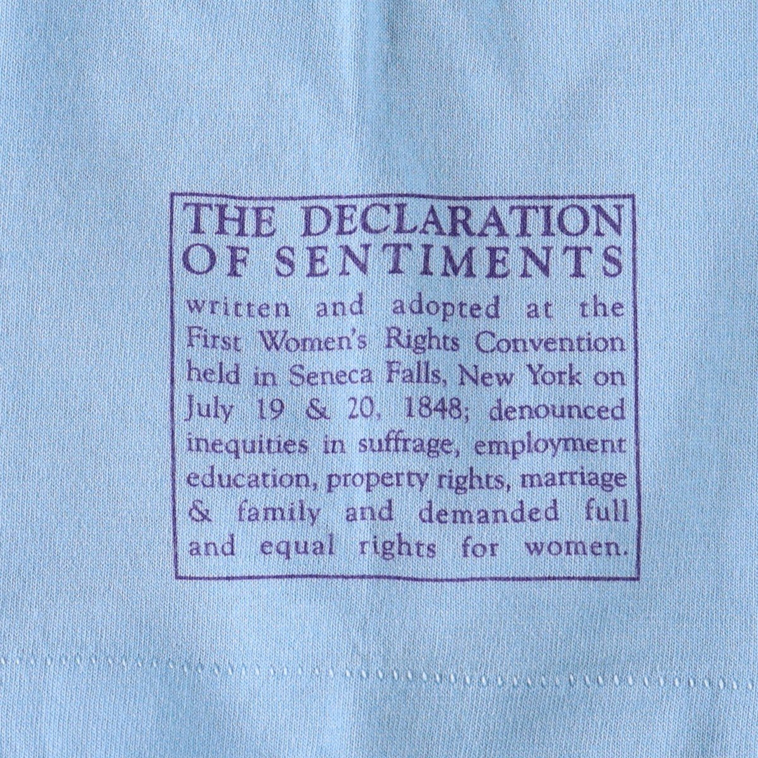 90'S Hanes SUSAN B Anthony T-shirt, Made in USA, Men's Size M (approx.), Vintage cotton Blue type light blue Vintage Second Hand