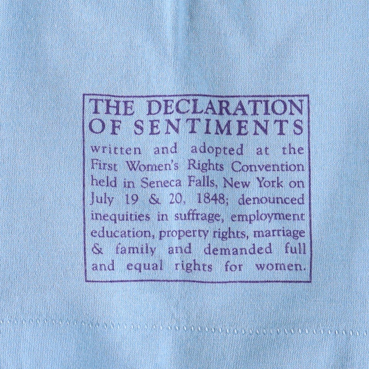 90'S Hanes SUSAN B Anthony T-shirt, Made in USA, Men's Size M (approx.), Vintage cotton Blue type light blue Vintage Second Hand