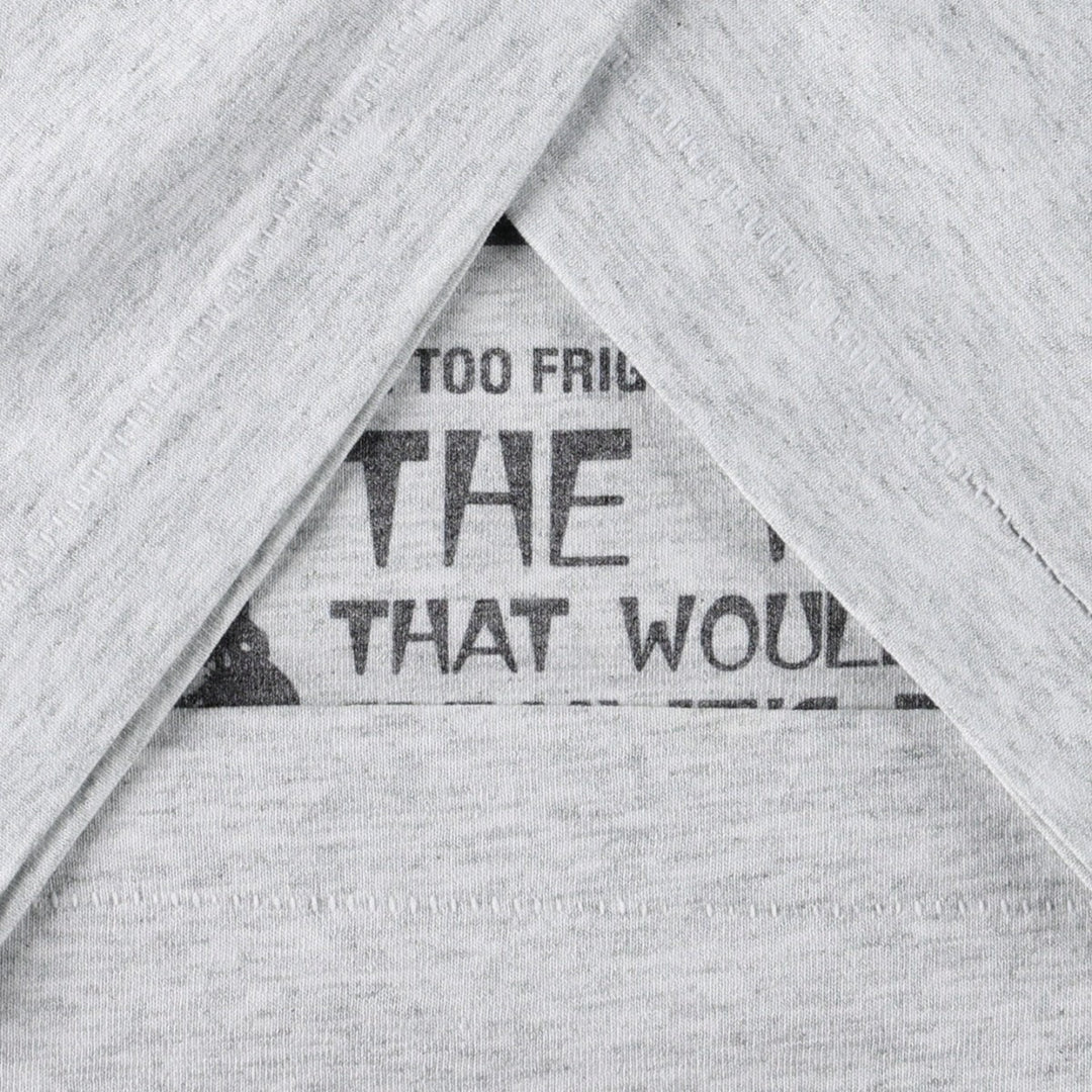 90'S Fruit of the Loom printed T-shirt, made in the USA, men's size L, vintage cotton gray type Vintage Second Hand