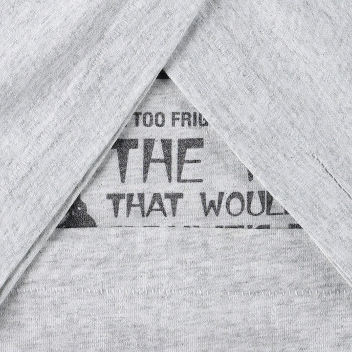 90'S Fruit of the Loom printed T-shirt, made in the USA, men's size L, vintage cotton gray type Vintage Second Hand