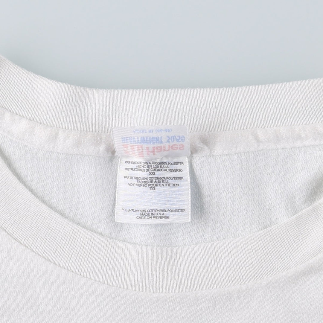 90'S Hanes HEAVYWEIGHT 50 cotton white type Vintage Second Hand