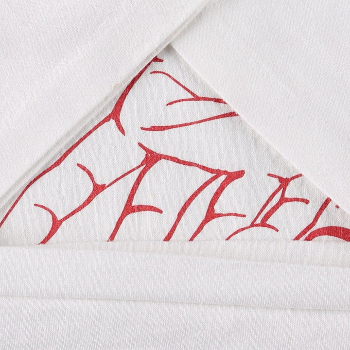 90'S Hanes HEAVYWEIGHT 50 cotton white type Vintage Second Hand