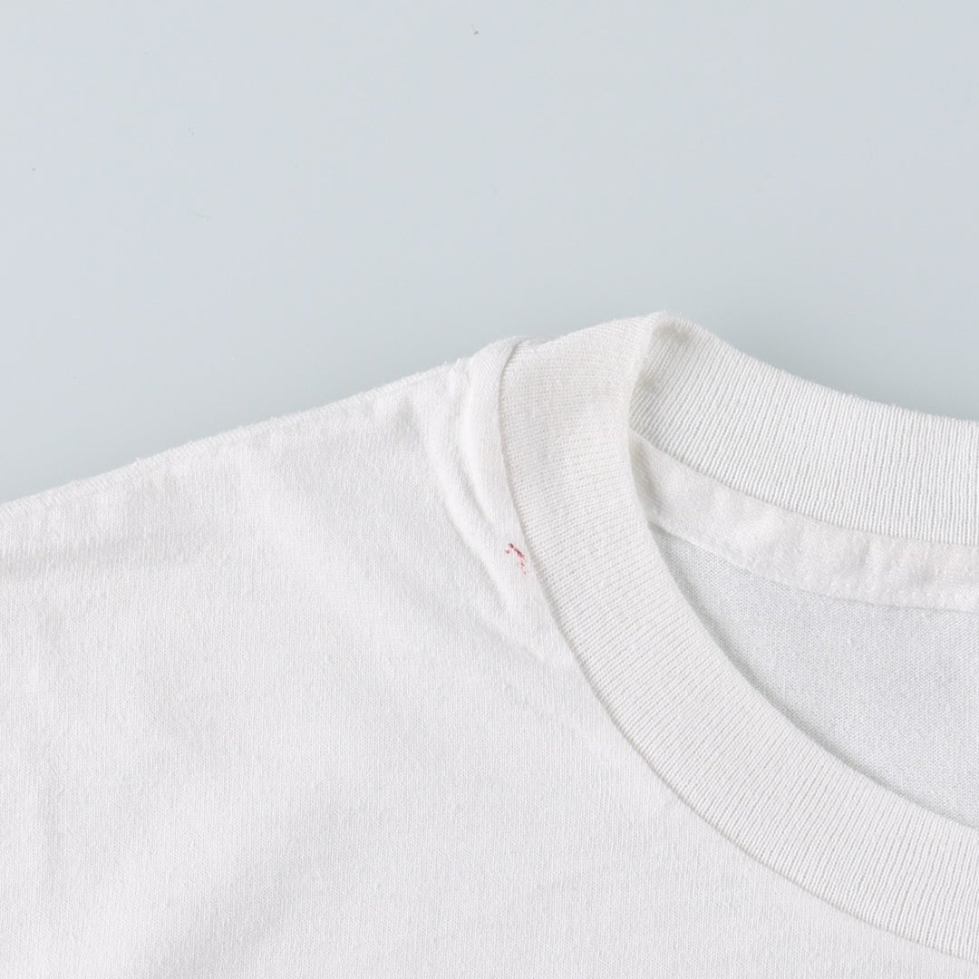 90'S Hanes HEAVYWEIGHT 50 cotton white type Vintage Second Hand