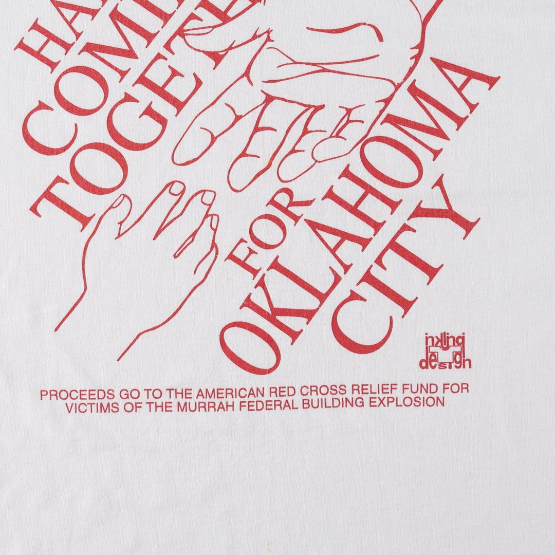 90'S Hanes HEAVYWEIGHT 50 cotton white type Vintage Second Hand