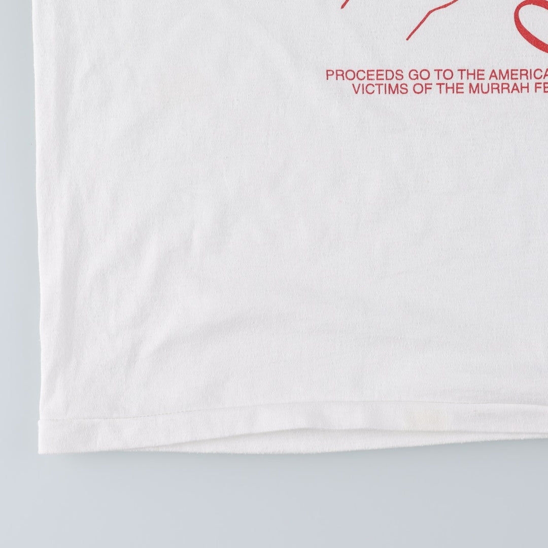90'S Hanes HEAVYWEIGHT 50 cotton white type Vintage Second Hand