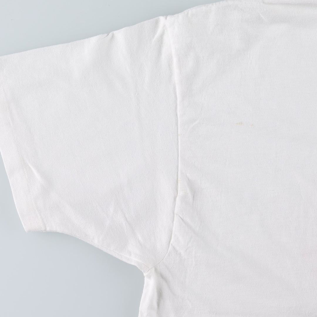 90'S Hanes HEAVYWEIGHT 50 cotton white type Vintage Second Hand