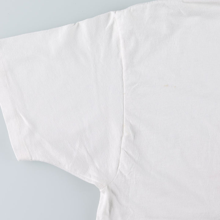 90'S Hanes HEAVYWEIGHT 50 cotton white type Vintage Second Hand