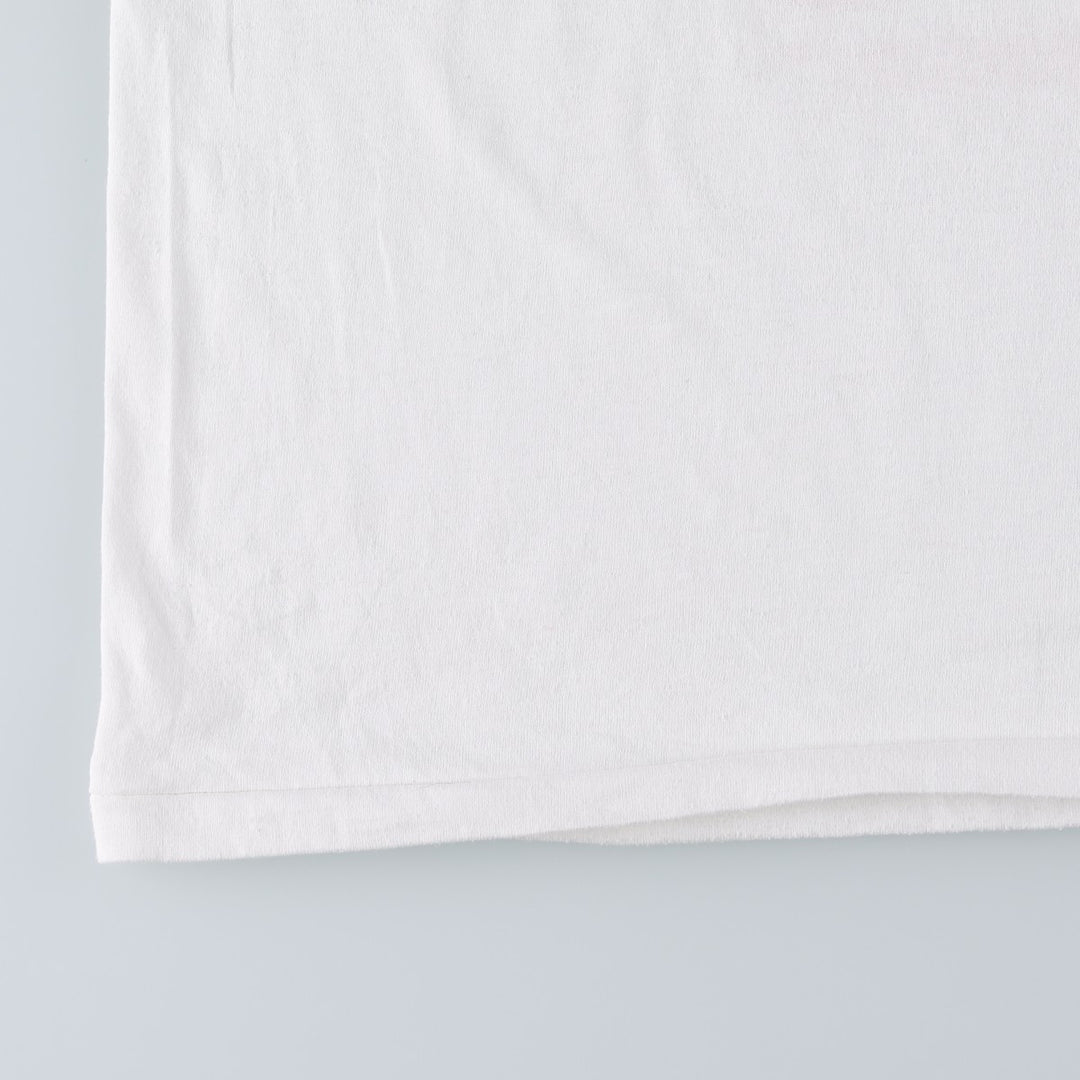 90'S Hanes HEAVYWEIGHT 50 cotton white type Vintage Second Hand