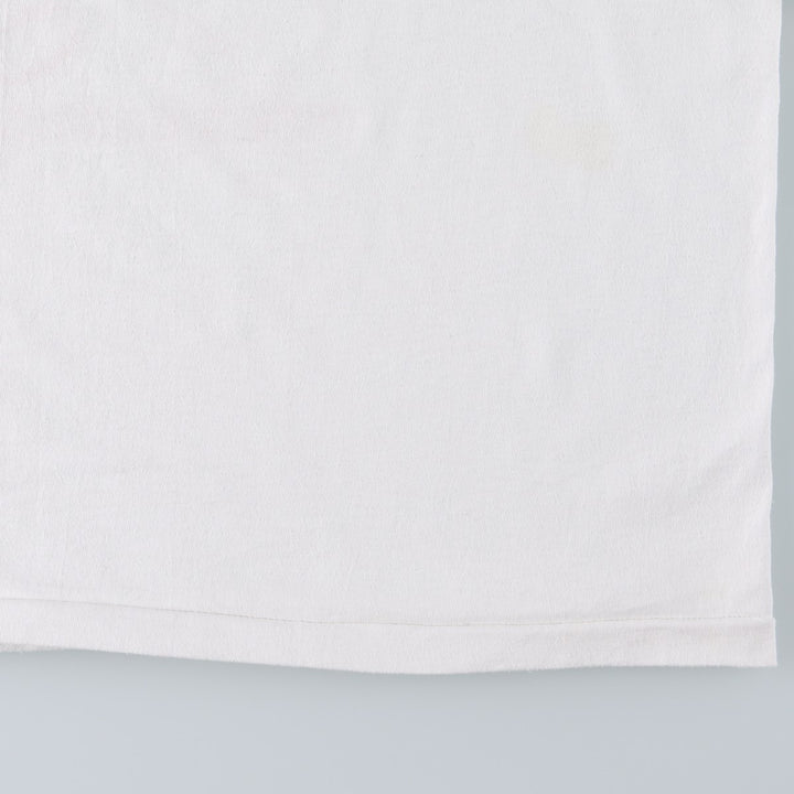 90'S Hanes HEAVYWEIGHT 50 cotton white type Vintage Second Hand