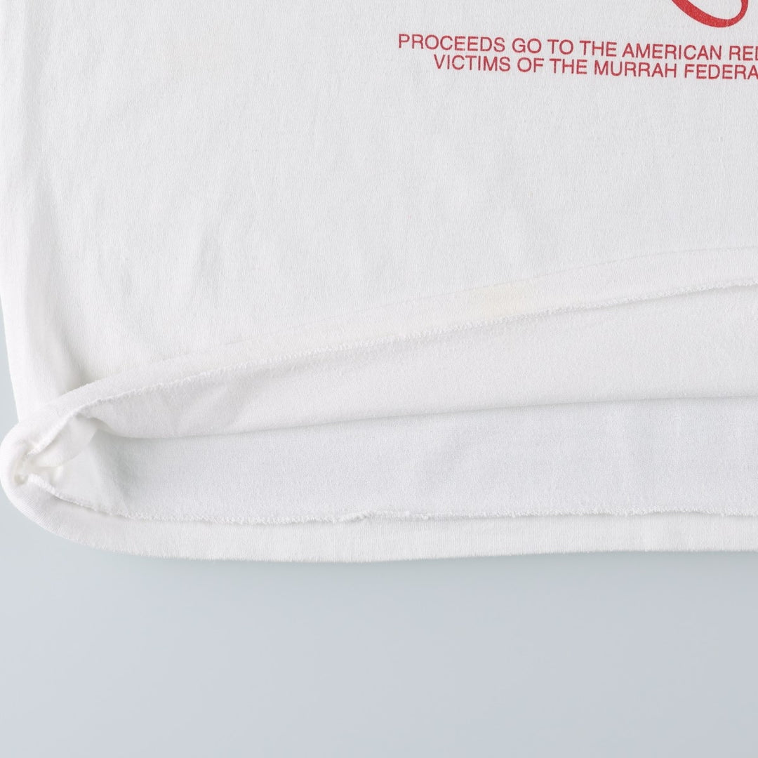 90'S Hanes HEAVYWEIGHT 50 cotton white type Vintage Second Hand