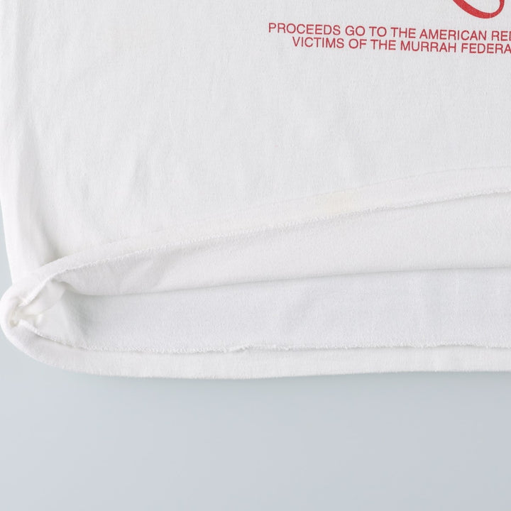 90'S Hanes HEAVYWEIGHT 50 cotton white type Vintage Second Hand