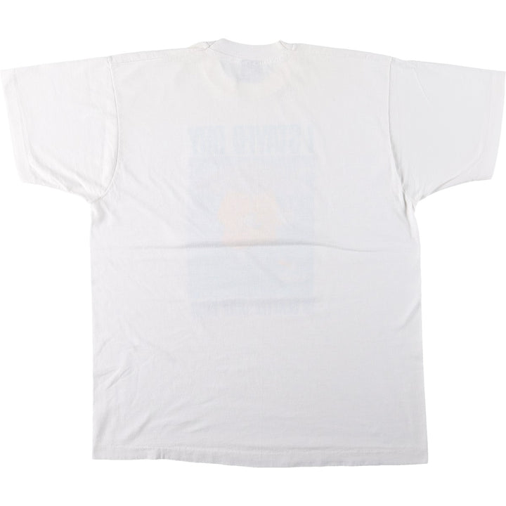 90'S SCREEN STARS Printed T-shirt Made in USA Men's XL Vintage cotton white type Vintage Second Hand