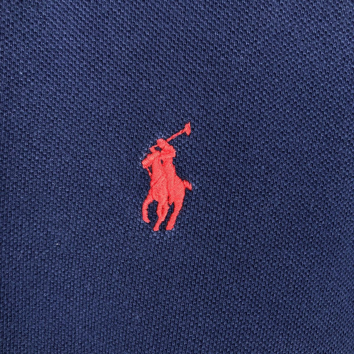 Ralph Lauren POLO RALPH LAUREN CLASSIC FIT short sleeve polo shirt for men size L cotton navy blue type Vintage Second Hand