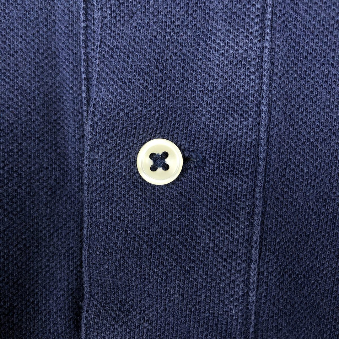 Ralph Lauren POLO RALPH LAUREN CLASSIC FIT short sleeve polo shirt for men size L cotton navy blue type Vintage Second Hand
