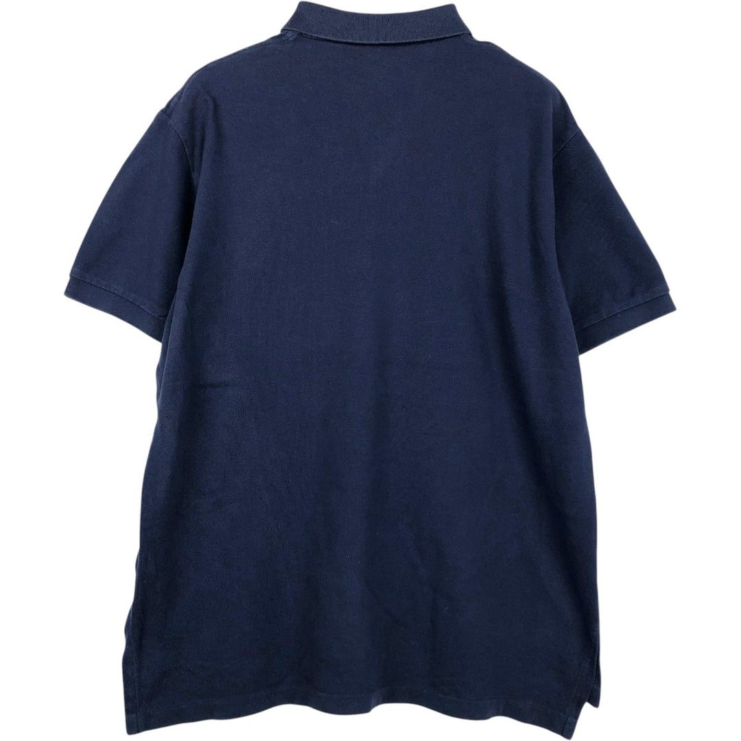Ralph Lauren POLO RALPH LAUREN short sleeve polo shirt men's size L cotton navy blue type Vintage Second Hand
