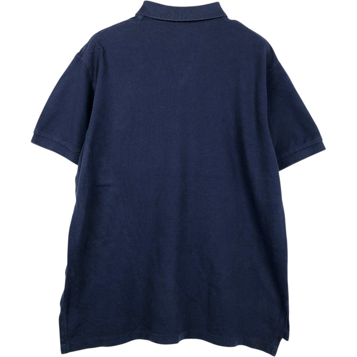Ralph Lauren POLO RALPH LAUREN short sleeve polo shirt men's size L cotton navy blue type Vintage Second Hand