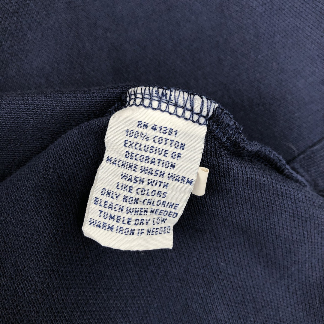 Ralph Lauren POLO RALPH LAUREN short sleeve polo shirt men's size L cotton navy blue type Vintage Second Hand