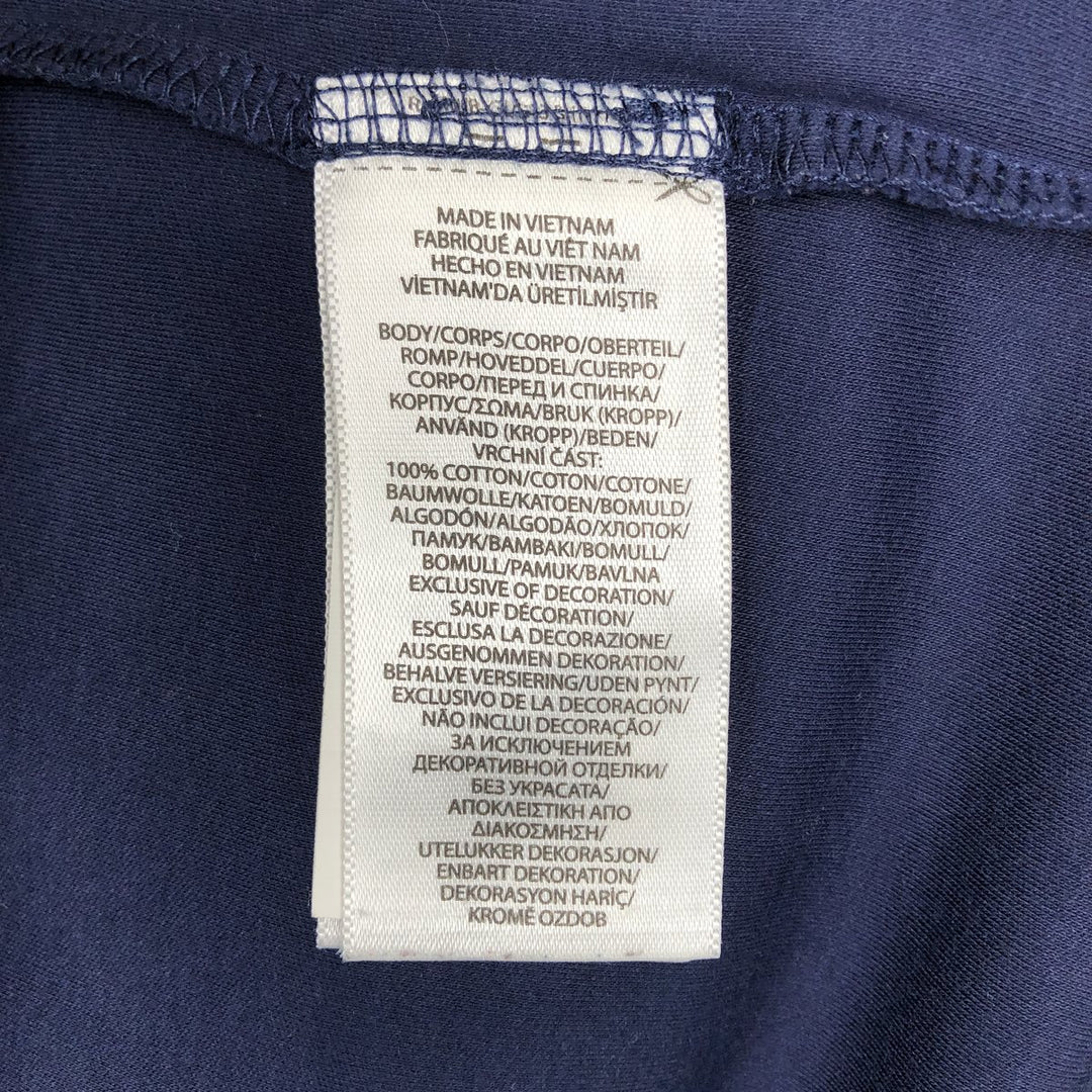 Ralph Lauren POLO RALPH LAUREN CLASSIC FIT polka dot pattern short-sleeved polo shirt, men's size M (approx.) cotton navy blue type Vintage Second Hand