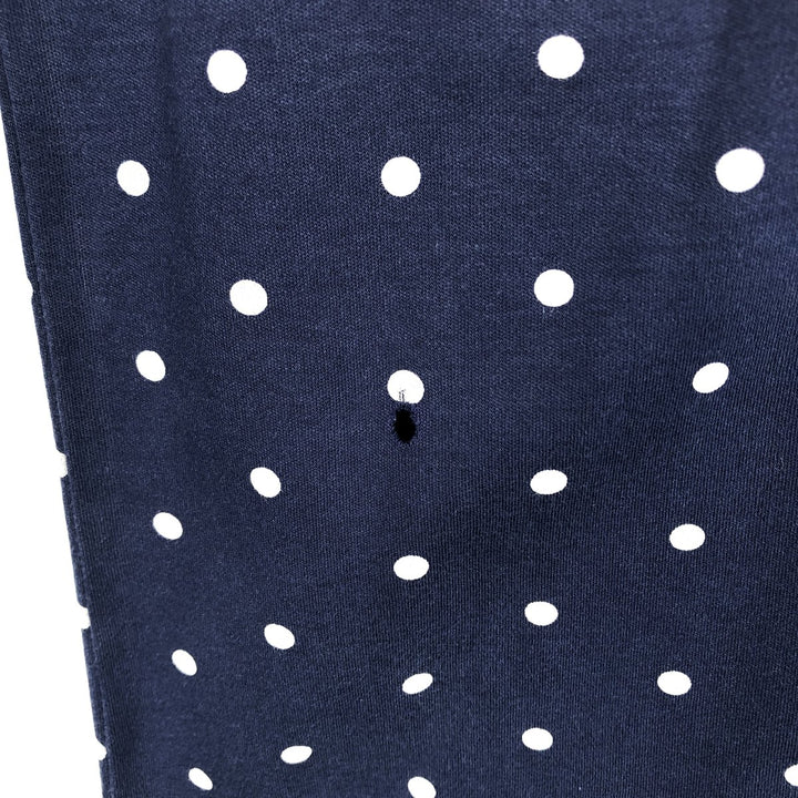 Ralph Lauren POLO RALPH LAUREN CLASSIC FIT polka dot pattern short-sleeved polo shirt, men's size M (approx.) cotton navy blue type Vintage Second Hand