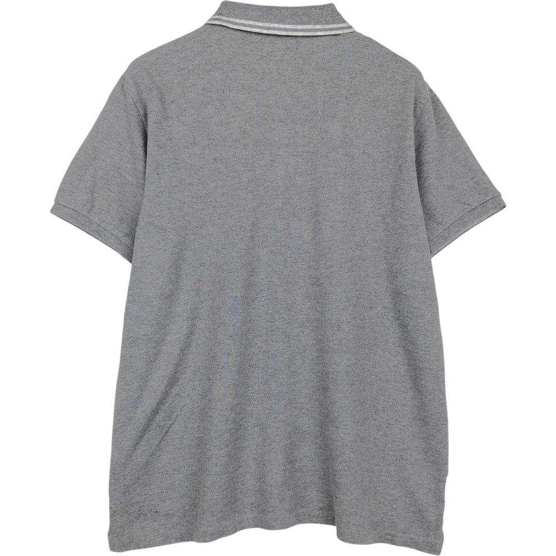 Ralph Lauren POLO RALPH LAUREN CUSTOM FIT short sleeve polo shirt men's size L cotton gray type Vintage Second Hand