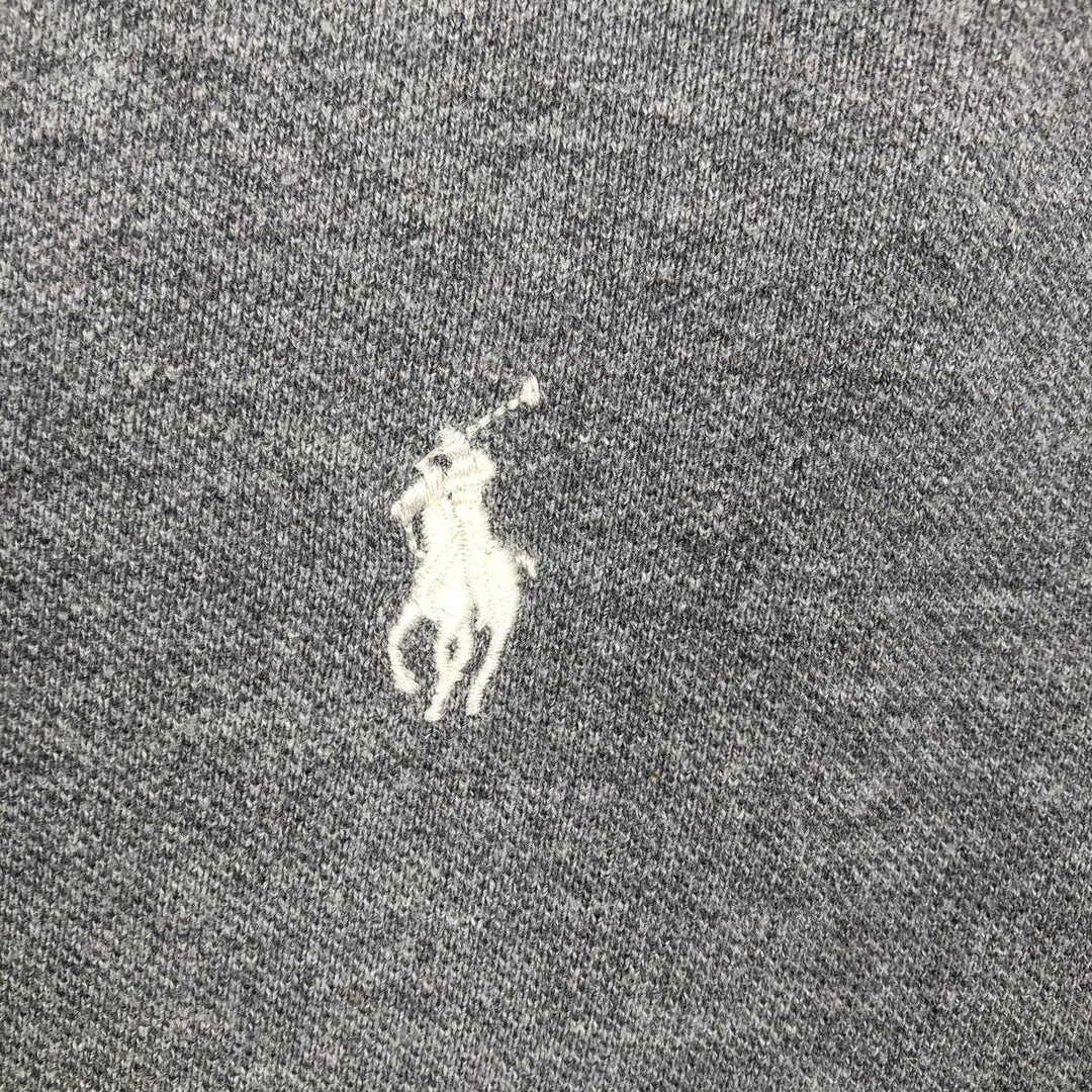 Ralph Lauren POLO RALPH LAUREN CUSTOM FIT short sleeve polo shirt men's size L cotton gray type Vintage Second Hand