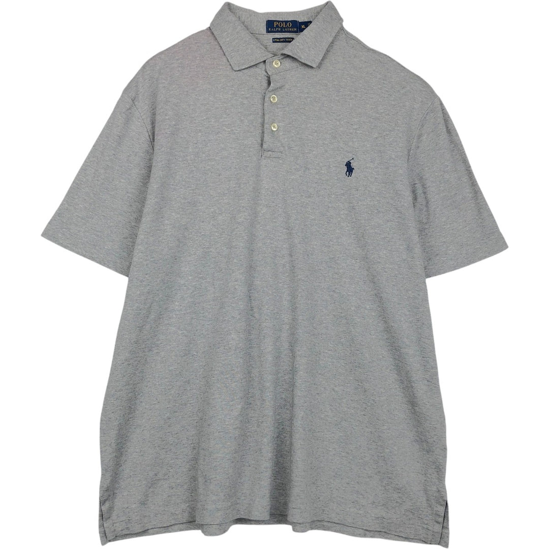 Ralph Lauren POLO RALPH LAUREN short sleeve polo shirt men's XL equivalent cotton gray type Vintage Second Hand