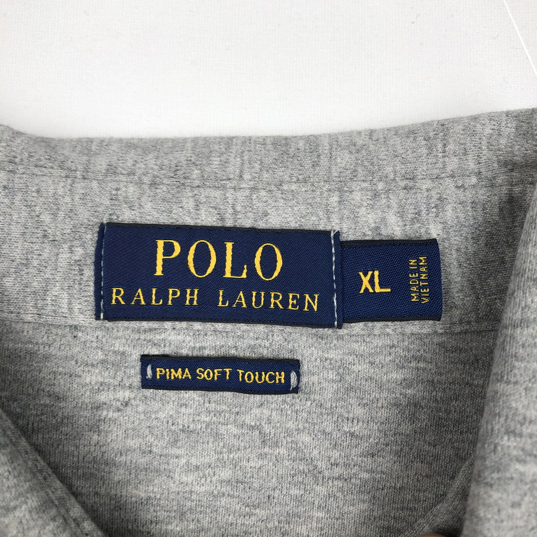 Ralph Lauren POLO RALPH LAUREN short sleeve polo shirt men's XL equivalent cotton gray type Vintage Second Hand