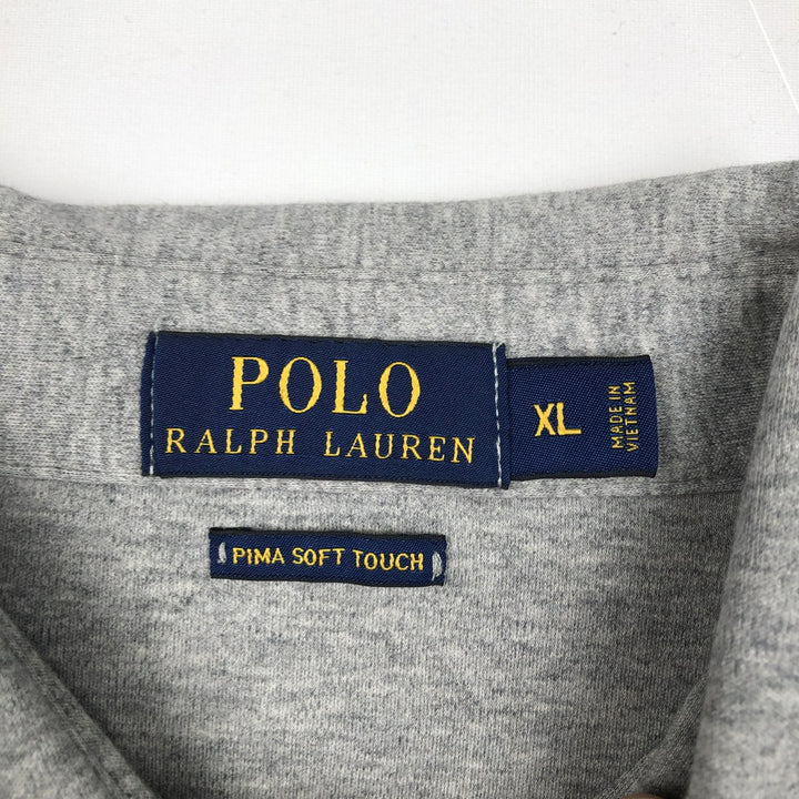 Ralph Lauren POLO RALPH LAUREN short sleeve polo shirt men's XL equivalent cotton gray type Vintage Second Hand