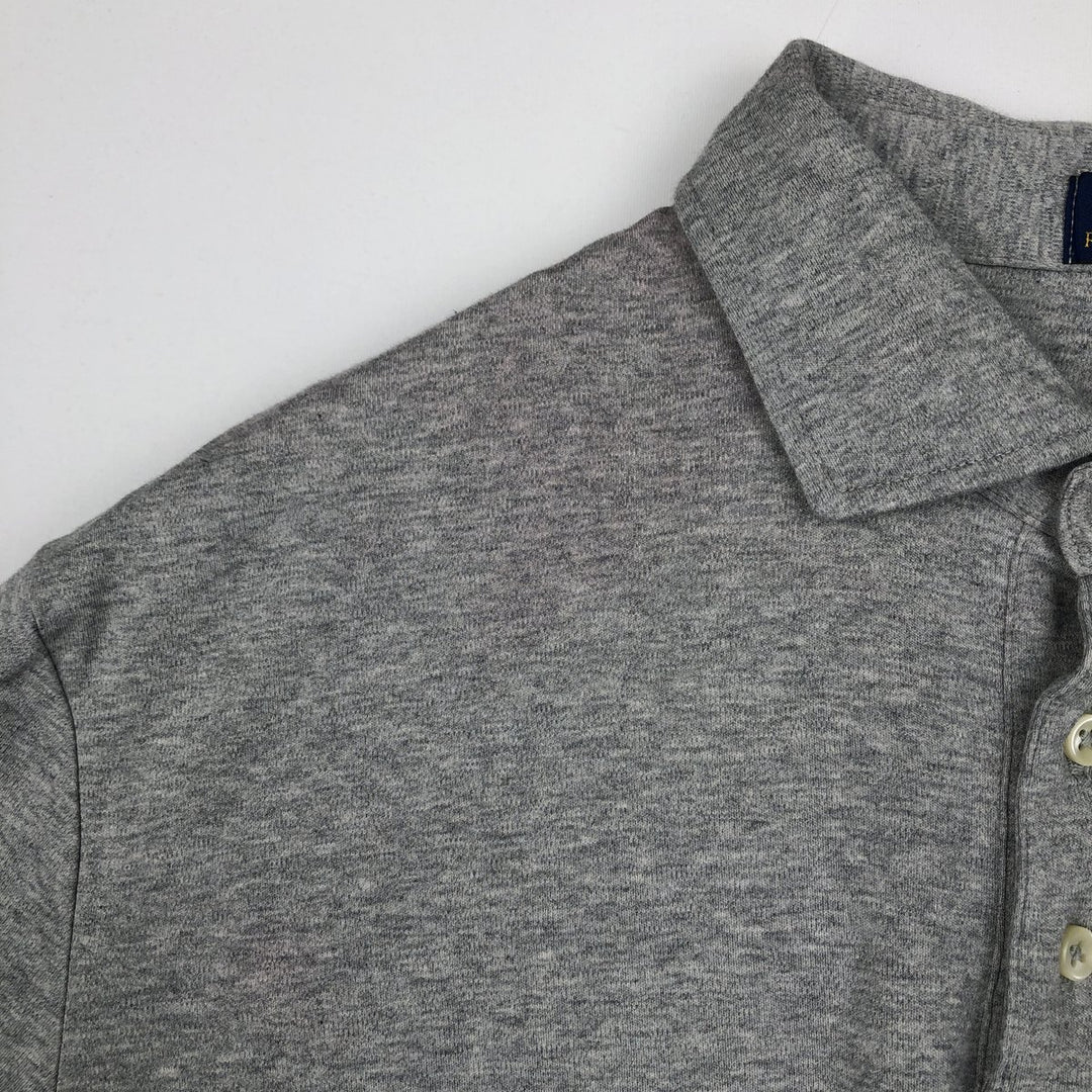 Ralph Lauren POLO RALPH LAUREN short sleeve polo shirt men's XL equivalent cotton gray type Vintage Second Hand