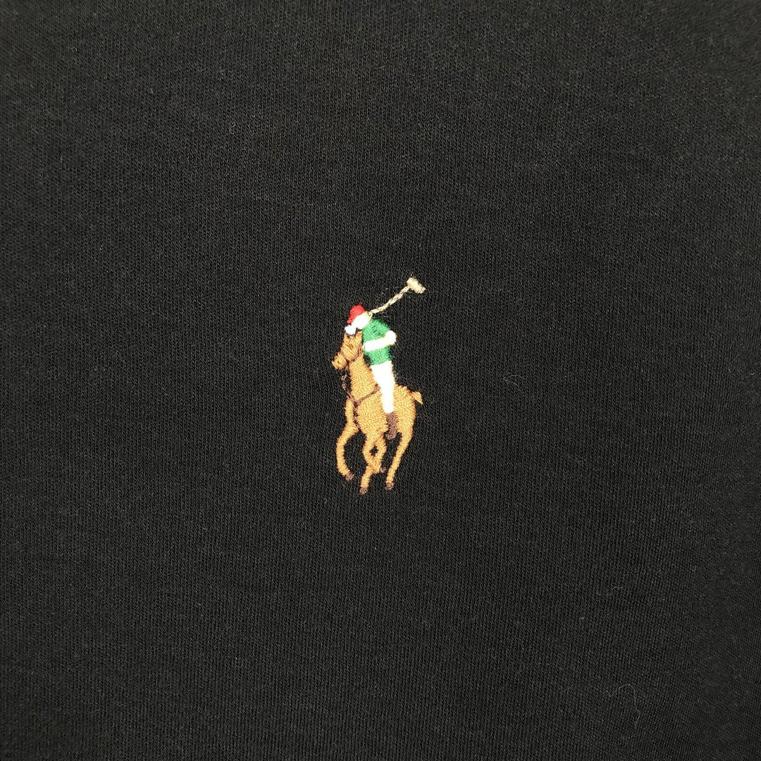 Ralph Lauren POLO RALPH LAUREN CUSTOM SLIM FIT short sleeve polo shirt men's size M cotton black type Vintage Second Hand