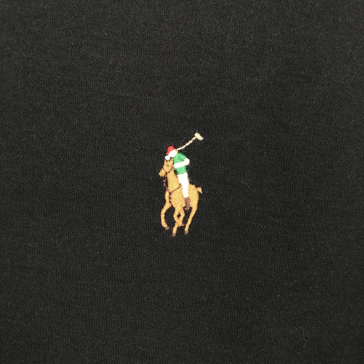 Ralph Lauren POLO RALPH LAUREN CUSTOM SLIM FIT short sleeve polo shirt men's size M cotton black type Vintage Second Hand