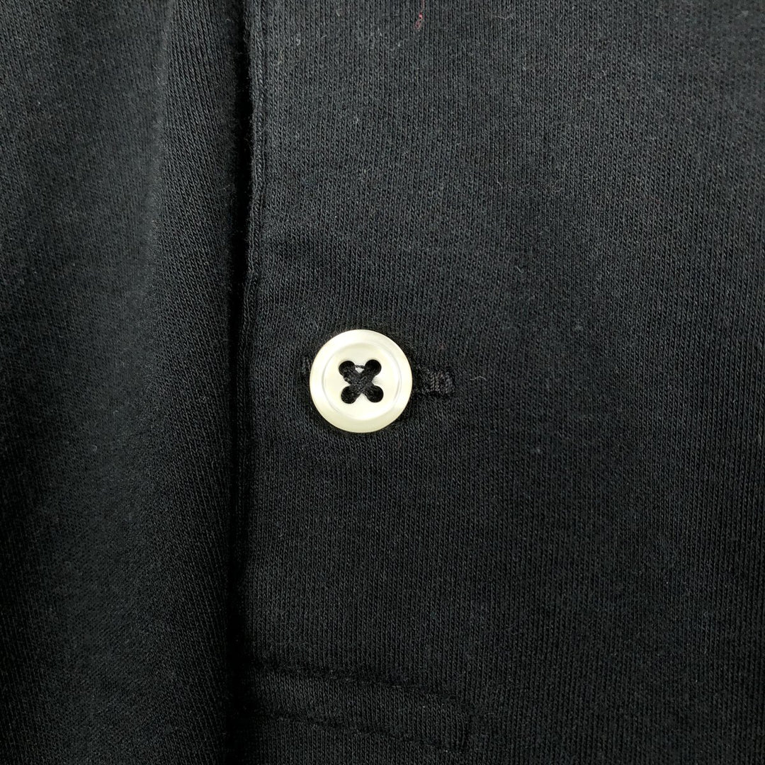Ralph Lauren POLO RALPH LAUREN CUSTOM SLIM FIT short sleeve polo shirt men's size M cotton black type Vintage Second Hand