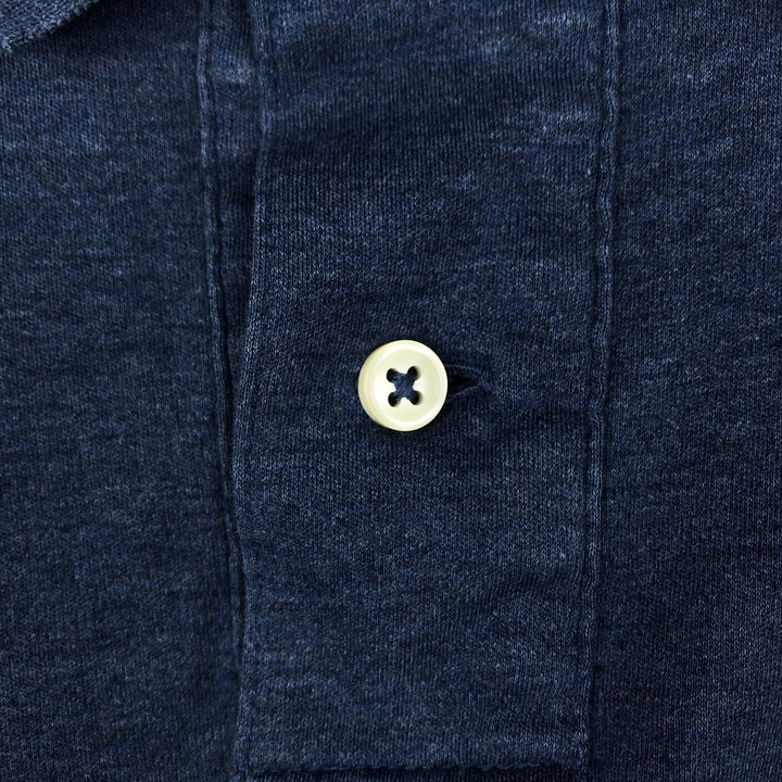 Ralph Lauren POLO RALPH LAUREN short sleeve polo shirt men's size L cotton blue type Vintage Second Hand