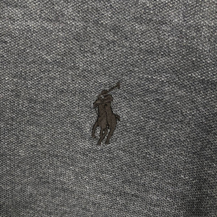 Ralph Lauren POLO RALPH LAUREN CUSTOM FIT short sleeve polo shirt men's size L cotton Charcoal Vintage Second Hand