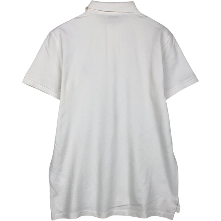 Ralph Lauren POLO RALPH LAUREN CUSTOM SLIM FIT short sleeve polo shirt men's size M cotton white type Vintage Second Hand