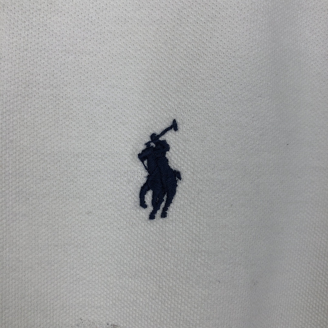 Ralph Lauren POLO RALPH LAUREN CUSTOM SLIM FIT short sleeve polo shirt men's size M cotton white type Vintage Second Hand