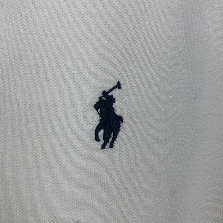 Ralph Lauren POLO RALPH LAUREN CUSTOM SLIM FIT short sleeve polo shirt men's size M cotton white type Vintage Second Hand