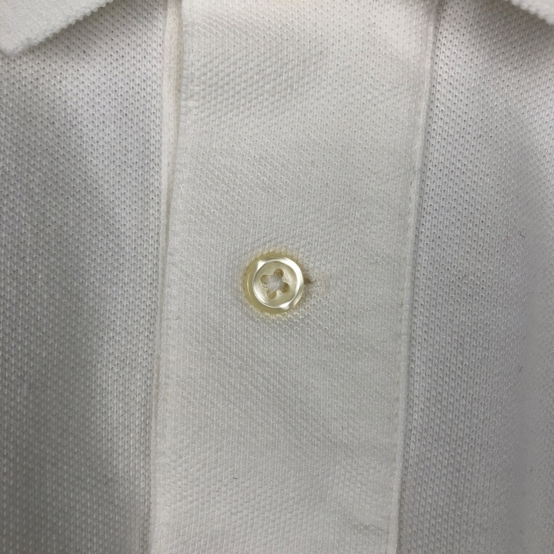 Ralph Lauren POLO RALPH LAUREN CUSTOM SLIM FIT short sleeve polo shirt men's size M cotton white type Vintage Second Hand