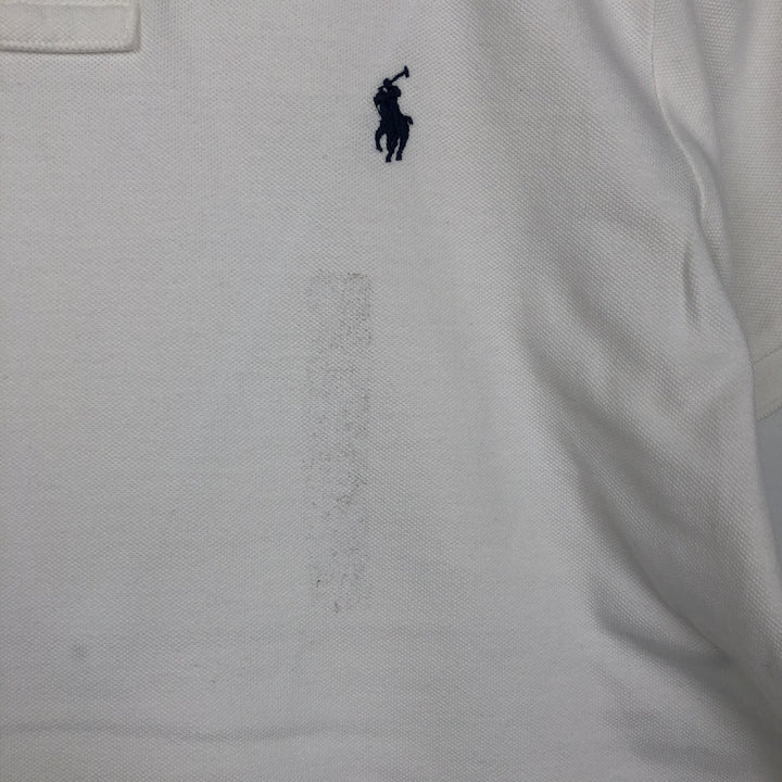 Ralph Lauren POLO RALPH LAUREN CUSTOM SLIM FIT short sleeve polo shirt men's size M cotton white type Vintage Second Hand
