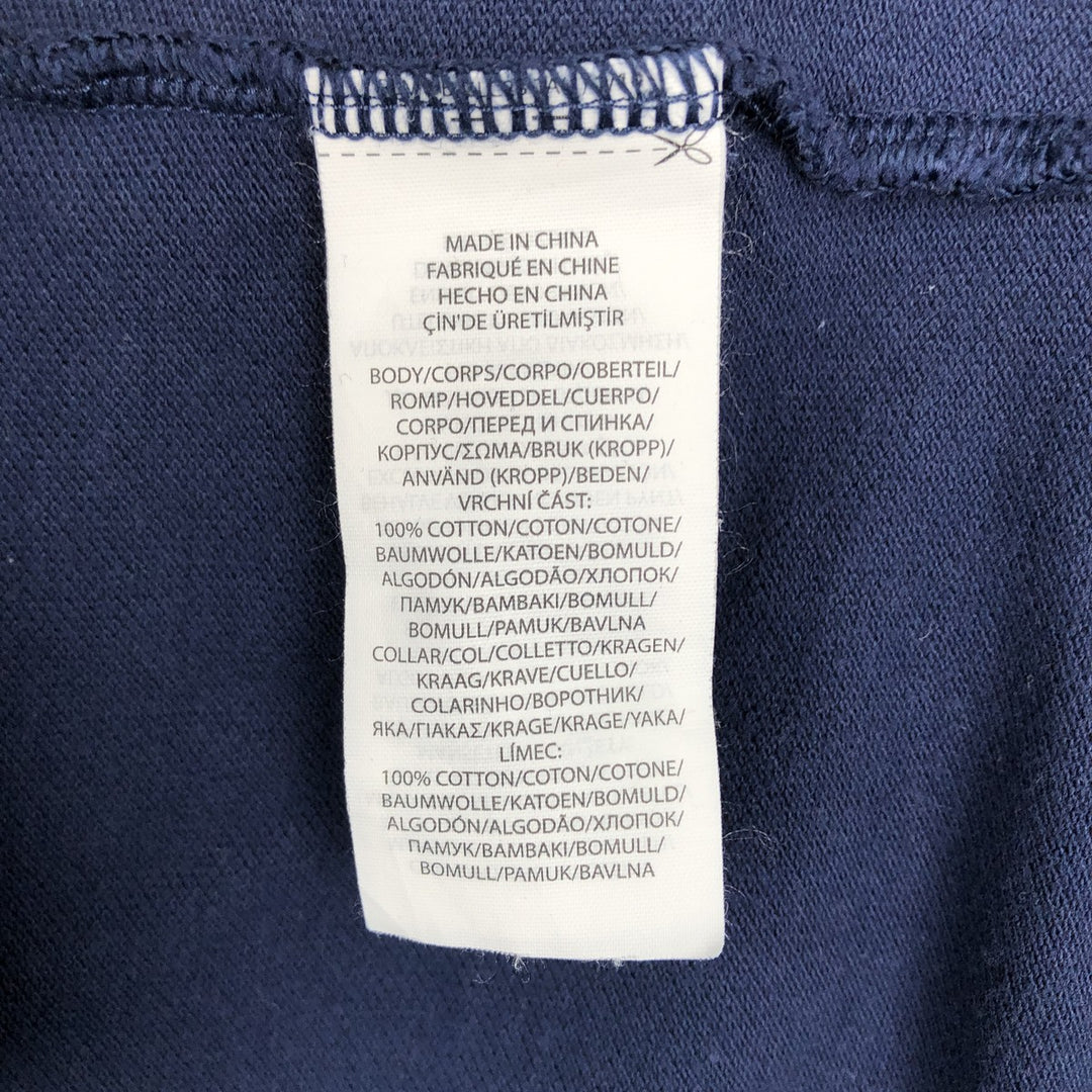 Ralph Lauren POLO RALPH LAUREN CLASSIC FIT Star Pattern Short-Sleeve Polo Shirt (Men's Size L equivalent) cotton navy blue type Vintage Second Hand