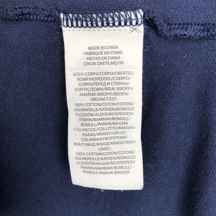 Ralph Lauren POLO RALPH LAUREN CLASSIC FIT Star Pattern Short-Sleeve Polo Shirt (Men's Size L equivalent) cotton navy blue type Vintage Second Hand