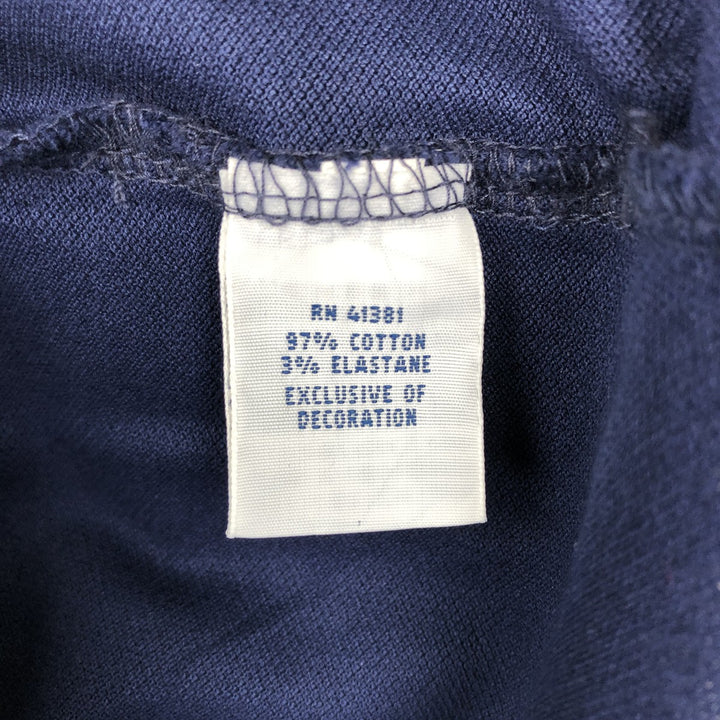 Ralph Lauren POLO RALPH LAUREN Stretch Mesh Short-Sleeve Polo Shirt, Men's Size M (approx.) cotton navy blue type Vintage Second Hand
