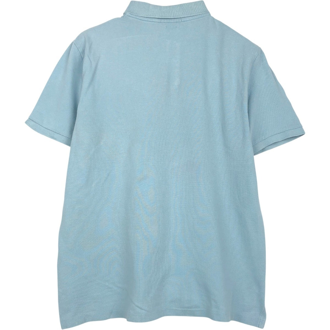 Ralph Lauren POLO RALPH LAUREN CLASSIC FIT short sleeve polo shirt, men's size M cotton Blue type light blue Vintage Second Hand