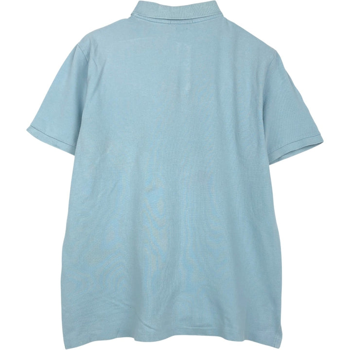 Ralph Lauren POLO RALPH LAUREN CLASSIC FIT short sleeve polo shirt, men's size M cotton Blue type light blue Vintage Second Hand