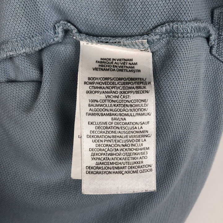 Ralph Lauren POLO RALPH LAUREN CLASSIC FIT short sleeve polo shirt, men's size M cotton Blue type light blue Vintage Second Hand