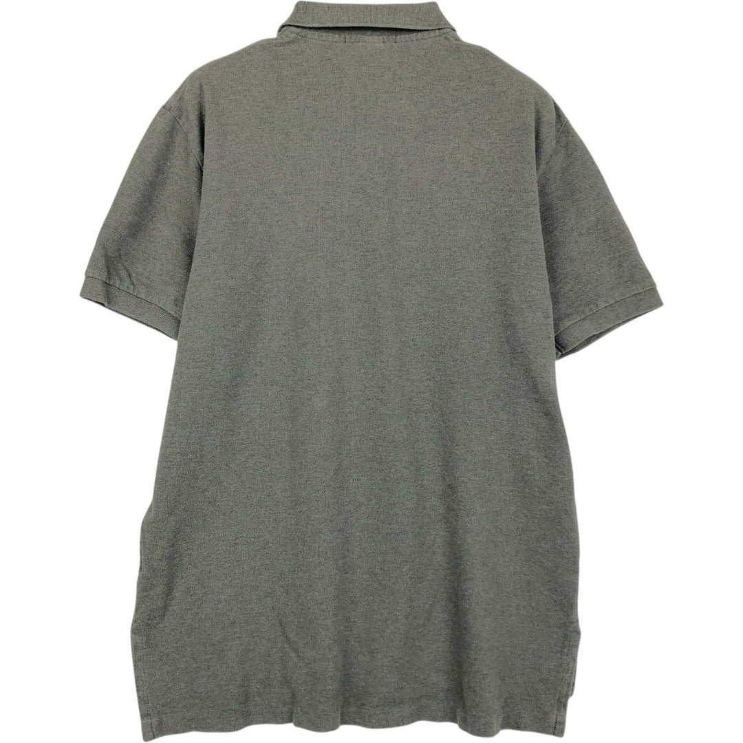 Ralph Lauren POLO by Ralph Lauren short sleeve polo shirt, men's size L cotton Charcoal Vintage Second Hand