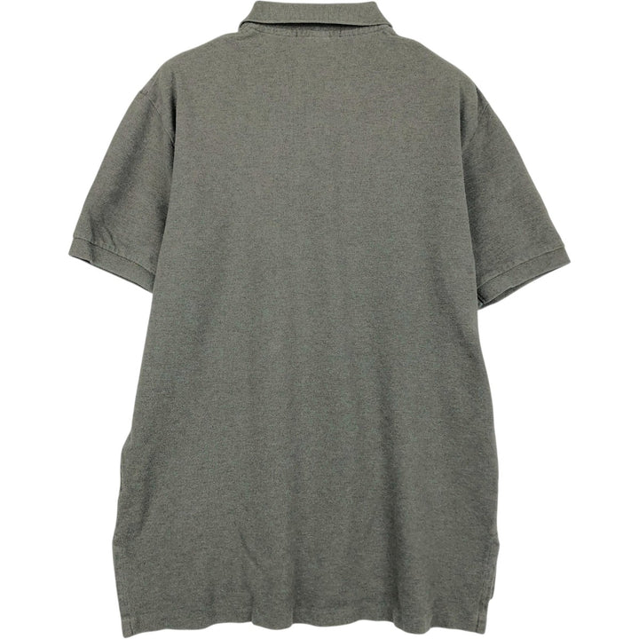 Ralph Lauren POLO by Ralph Lauren short sleeve polo shirt, men's size L cotton Charcoal Vintage Second Hand