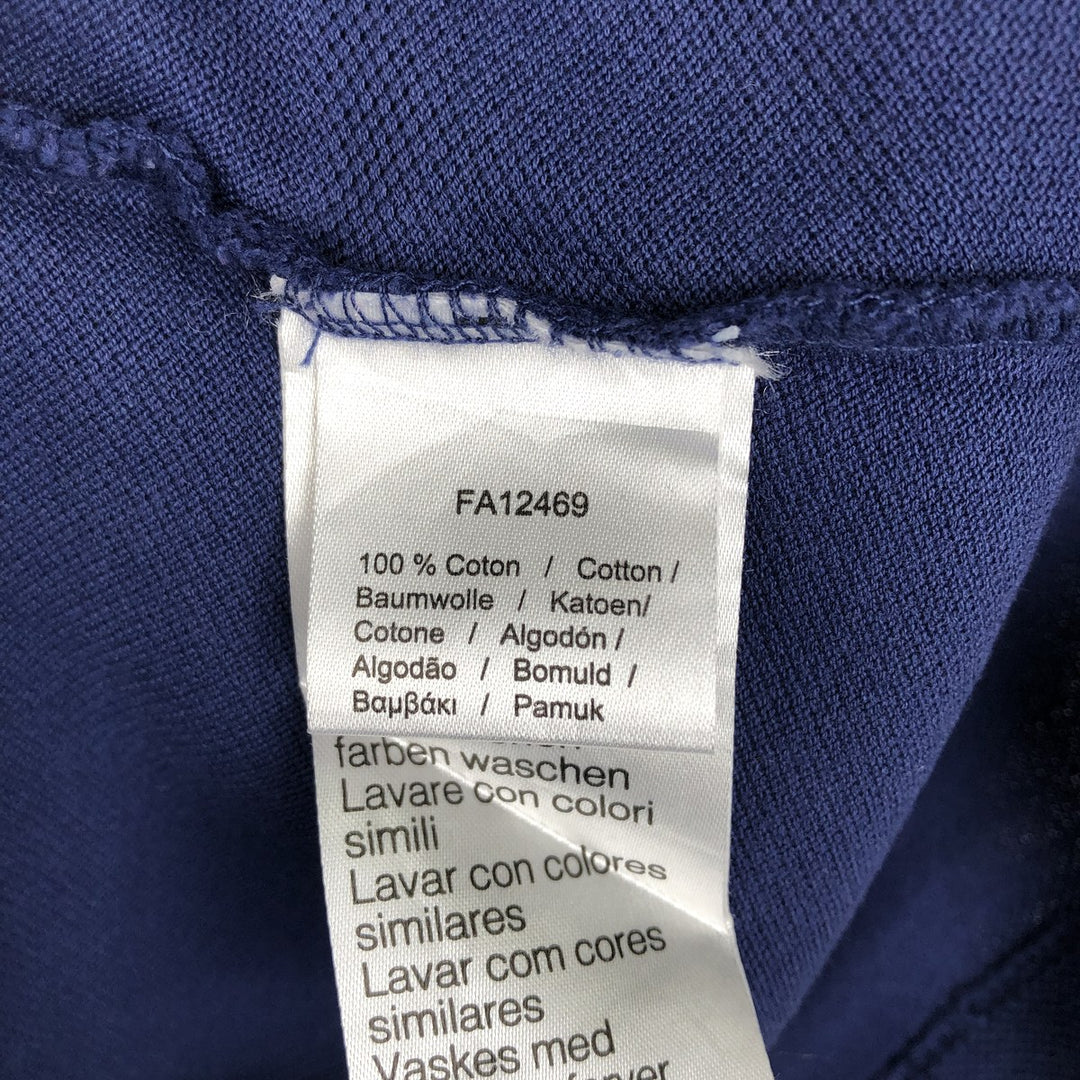 Lacoste LACOSTE SLIM FIT short sleeve polo shirt, men's size M cotton navy blue type Vintage Second Hand