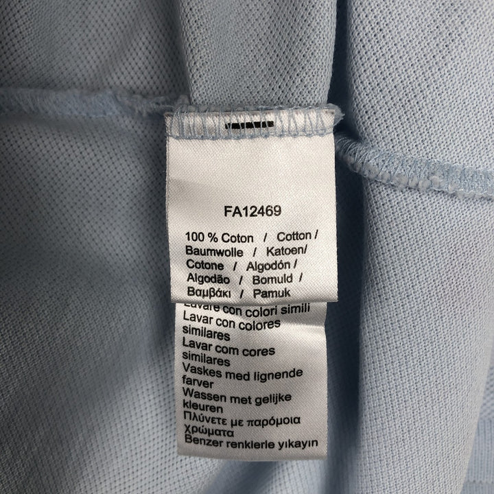 Lacoste LACOSTE SLIM FIT short sleeve polo shirt, men's XL size cotton Blue type light blue Vintage Second Hand